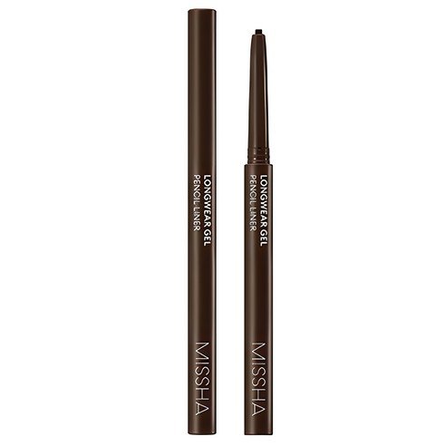 [Korea Direct] Missha Longwear Gel Pencil Liner 0.14 g, Pecan Brown - Eyeliner