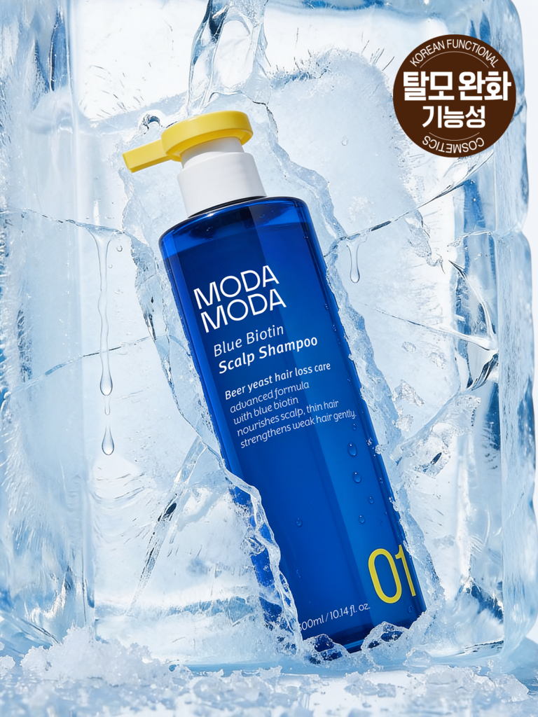 [Korea Direct] Modamoda Blue Biotin Scalp Shampoo 300 ml