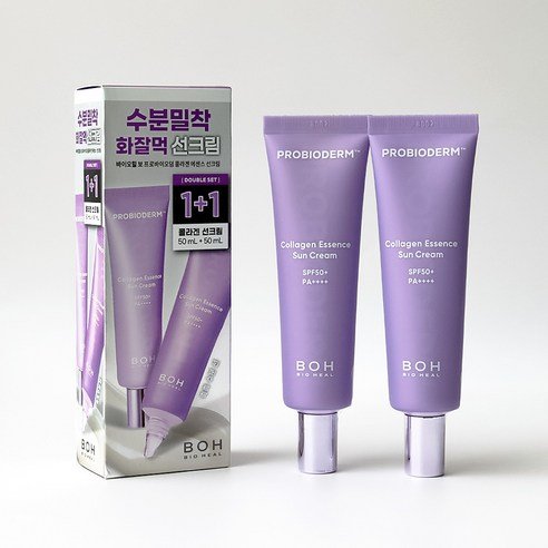[Korea Direct] BioHilbo Pro-Bioderm Collagen Essence Sun Cream 1+1 (2 pcs)