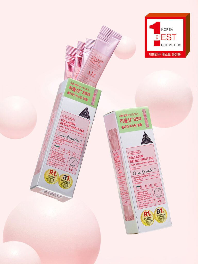 [Korea Direct] VT Collagen Riddle Shot S50 Facial Boosting First Ampoule 2ml 6pcs